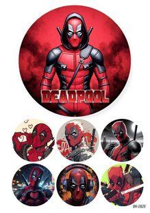 Вафельная картинка"Marvel" " Deadpool""День рождения" /ВК-0826/-А4 ВК-0826 фото