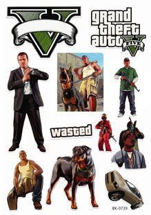 Вафельная картинка "Grand Theft Auto V""День рождения" /ВК-0739/-А4 ВК-0739 фото