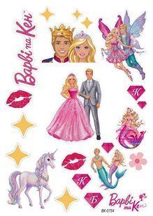 Вафельная картинка " Barbie""День рождения" /ВК-0754/-А4 ВК-0754 фото