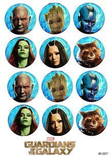 Вафельная картинка"Marvel" " Guardians of the Galaxy""День рождения" /ВК-0837/-А4 ВК-0837 фото