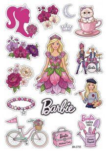 Вафельная картинка " Barbie""День рождения" /ВК-0755/-А4 ВК-0755 фото