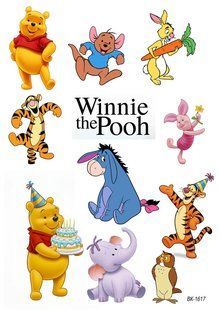 Вафельна картинка "Вінні-Пух(Winnie the Pooh)" "День народження" /ВК-1617/-А4 ВК-1617 фото