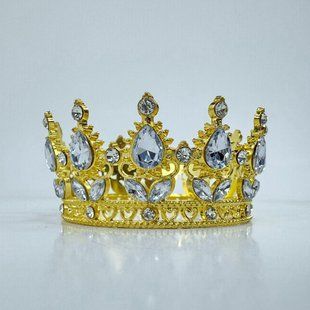 Корона для торта, "золото - белая", СТАНДАРТ, &empty; 8 см КТС-08-1 фото