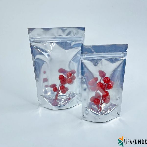 Дой-пакети, 14*24 см, металізований-прозорий ДП-14-24-М фото
