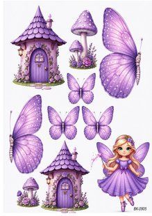 Вафельная картинка"Маленькой фее" "День рождения" /ВК-0905/-А4 ВК-0905 фото
