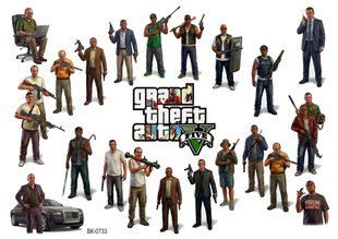 Вафельная картинка "Grand Theft Auto V""День рождения" /ВК-0733/-А4 ВК-0733 фото