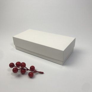 Коробка для подарунка, 200*90*50 мм, без вікна, біла М0008-о1 фото
