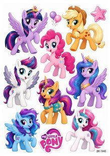 Вафельна картинка "My Little Pony" "День народження" /ВК-1446/-А4 ВК-1446 фото