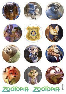 Вафельна картинка"Zootopia" /ВК-0440/ - А4 ВК-0440 фото