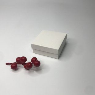 Коробка для прикрас, 70*70*30 мм, без вікна, біла М0018-о7 фото