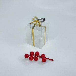 Коробка для сувениров, 65*65*80 мм, пластик, "золото" ПК-80-З фото