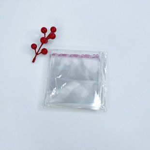 Пакети для пряників та пиркрас, 10*10 (+2)см, прозорі ▣ (100 шт.), поліпропіленові з клейкою стрічкою 𒈝 пк2212-100 фото