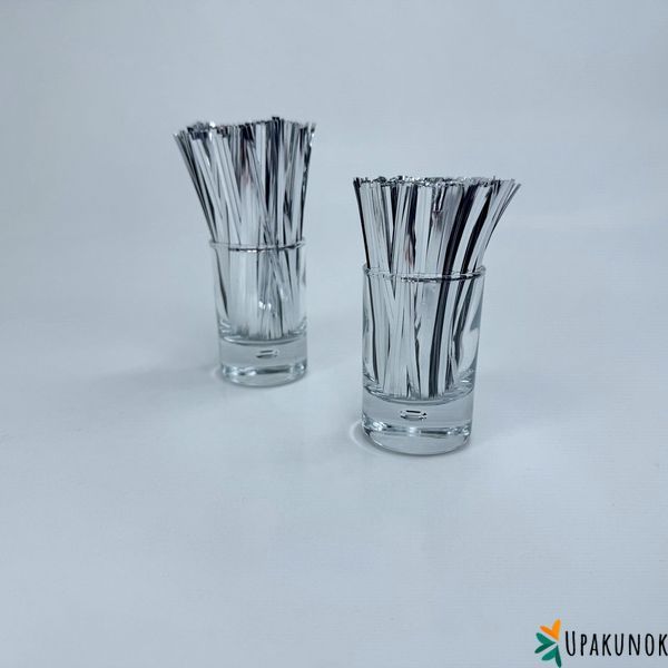 Скрутка для пакетів, 10 см, срібло (760 шт) SKZ-447-760 фото