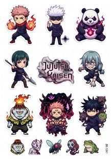 Вафельная картинка "Jujutsu Kaisen" "День рождения" /ВК-1041/-А4 ВК-1041 фото