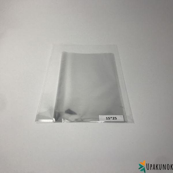 Пакети для пряників, 15*25 см, прозорі ▣ (100 шт.), поліпропіленові Па440-100 фото
