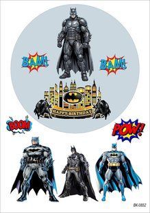 Вафельна картинка "Marvel""Batman" "День народження" /ВК-0852/-А4 ВК-0852 фото