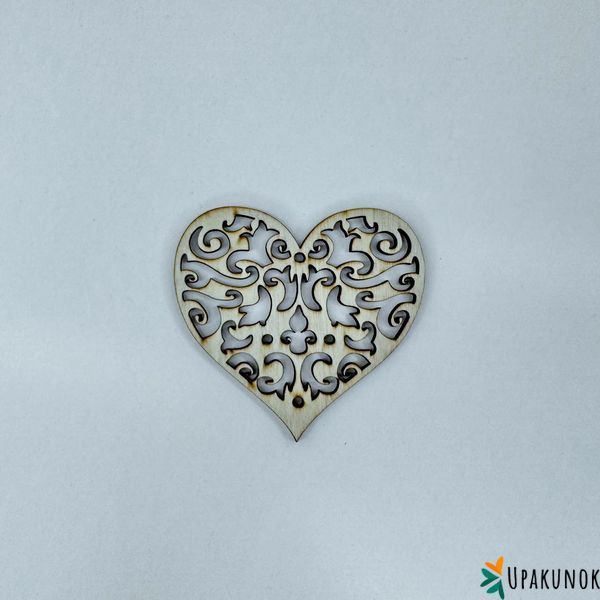 Дерев'яна іграшка "Серце", 9*8 см НР-112 фото