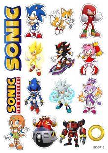 Вафельная картинка "Sonic""День рождения" /ВК-0715/-А4 ВК-0715 фото