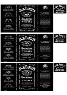 Вафельная картинка "Jack Daniels" /ВК-0302/ - А4 ВК-0302 фото