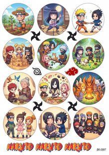Вафельная картинка "Naruto" "День рождения" /ВК-0997/-А4 ВК-0997 фото