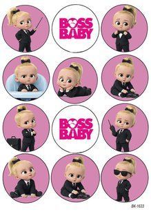 Вафельна картинка "BabyBoss" "День народження" /ВК-1633 ВК-1633 фото