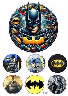 Вафельна картинка "Marvel""Batman" "День народження" /ВК-0855/-А4 ВК-0855 фото