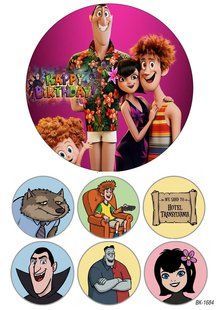 Вафельна картинка "Hotel Transylvania" "День народження" /ВК-1684/-А4 ВК-1684 фото