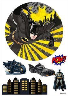 Вафельна картинка "Marvel""Batman" "День народження" /ВК-0856/-А4 ВК-0856 фото