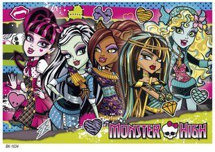 Вафельна картинка "Monster High" "День народження" /ВК-1634/-А4 ВК-1634 фото