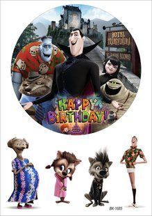 Вафельна картинка "Hotel Transylvania" "День народження" /ВК-1685/-А4 ВК-1685 фото