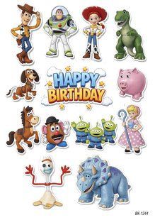 Вафельна картинка "Toy Story" "День народження" /ВК-1244/-А4 ВК-1244 фото