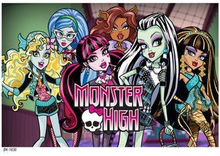 Вафельна картинка "Monster High" "День народження" /ВК-1636/-А4 ВК-1636 фото