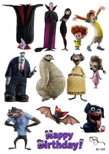 Вафельна картинка "Hotel Transylvania" "День народження" /ВК-1688/-А4 ВК-1688 фото