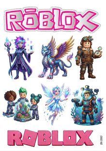 Вафельная картинка"RobLox" "День рождения" /ВК-0860/-А4 ВК-0860 фото