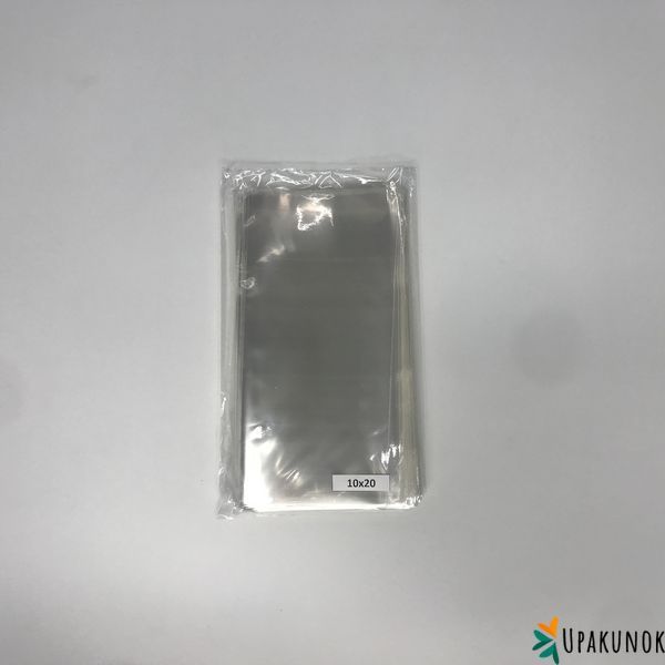 Пакеты для шоколада и кейкпопсов, 10*20 см, прозрачные ▣ (100 шт.), полипропиленовые па1559-100 фото