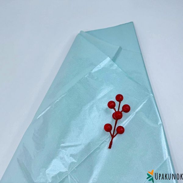 Бумага тишью, "Перламутр", голубая 50*65 см, (10 листов) ПТ-12/19-св/бл фото