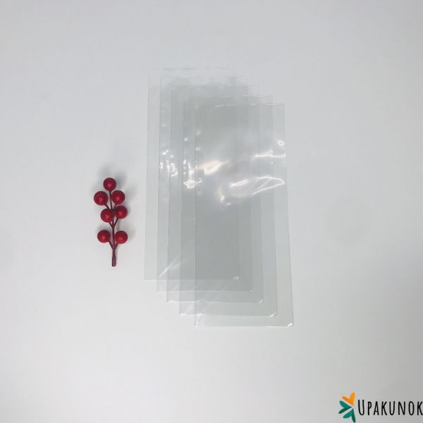 Пакеты для шоколада и кейкпопсов, 10*25 см, прозрачные ▣ (100 шт.), полипропиленовые па1560-100 фото