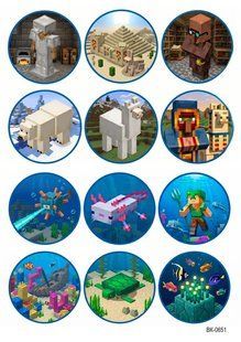 Вафельна картинка "MINECRAFT"/ВК-0651/-А4 ВК-0651 фото