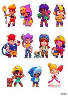 Вафельная картинка "Brawl Stars" /ВК-0606/-А4 ВК-0606 фото