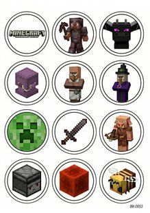 Вафельна картинка "MINECRAFT"/ВК-0653/-А4 ВК-0653 фото