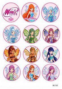 Вафельная картинка "Winx" "День рождения" /ВК-1165/-А4 ВК-1165 фото