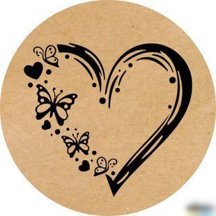 Наклейки круглые, 50 мм, "Love", №19 (50 шт.) Н-L50-50-19 фото