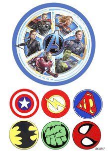 Вафельная картинка"Marvel" " Thor""День рождения" /ВК-0817/-А4 ВК-0817 фото
