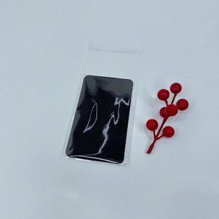 Пакування для пирикрас, пакет 8*12 (+6) см з клейкою стрічкою 𒈝, планшетка ⭐чорна⭐ ▶ (10 шт.) ПП-2211-чорна фото