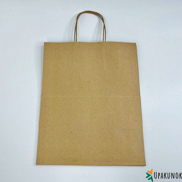 Крафт-пакет, 240*160*300 мм, с ручками ПР-24-16-30-В фото