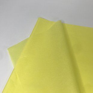 Папір тіш'ю, світло-жовта, 50*70 см, (5 листів) rln005 фото