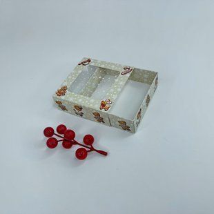 Коробка для пряника, 90*90*30 мм, з вікном, "Пряна історія" ▣ (10 шт) к2603 фото