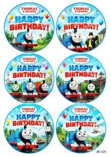 Вафельна картинка "Thomas & Friends" "День народження" /ВК-1225/-А4 ВК-1225 фото