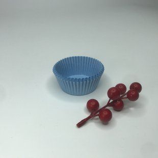 Формочка для капкейка, 50*30 мм, голубая (50 шт.) НФ-2638 фото