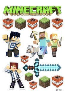 Вафельна картинка "MINECRAFT"/ВК-0641/-А4 ВК-0641 фото